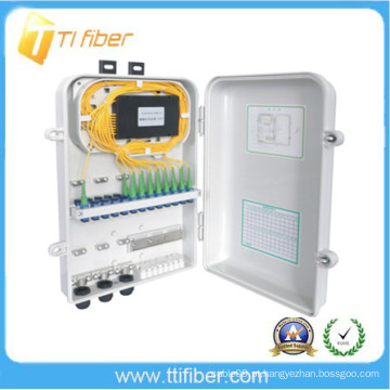 1x12 plc splitter fibra óptica distribuição caixa